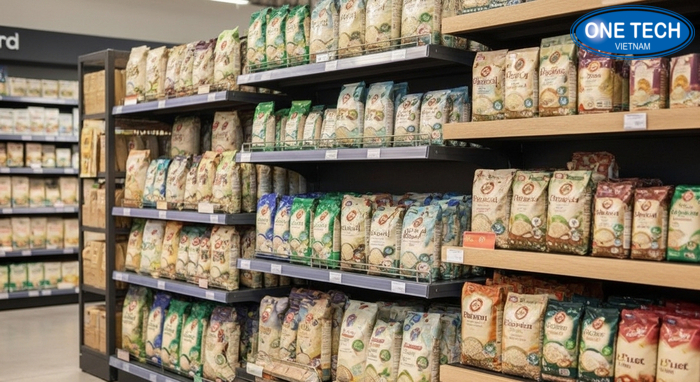 So sánh kệ sắt inox gỗ cho trưng bày gạo Bảng so sánh vật liệu kệ trưng bày gạo sắt inox gỗ theo độ bền và chi phí