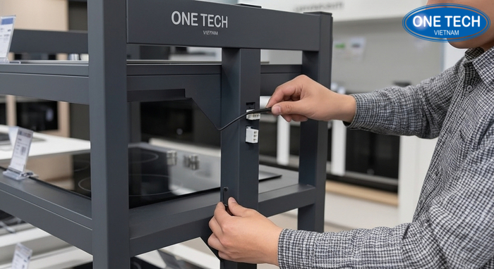 Minh họa kiểm tra bulong, mối nối và chân kệ để kệ luôn vững chắc