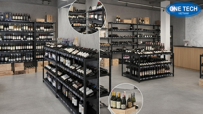 So do vi tri dat ke trung bay ruou pho bien So do vi tri dat ke ruou ap tuong trung tam va gan quay