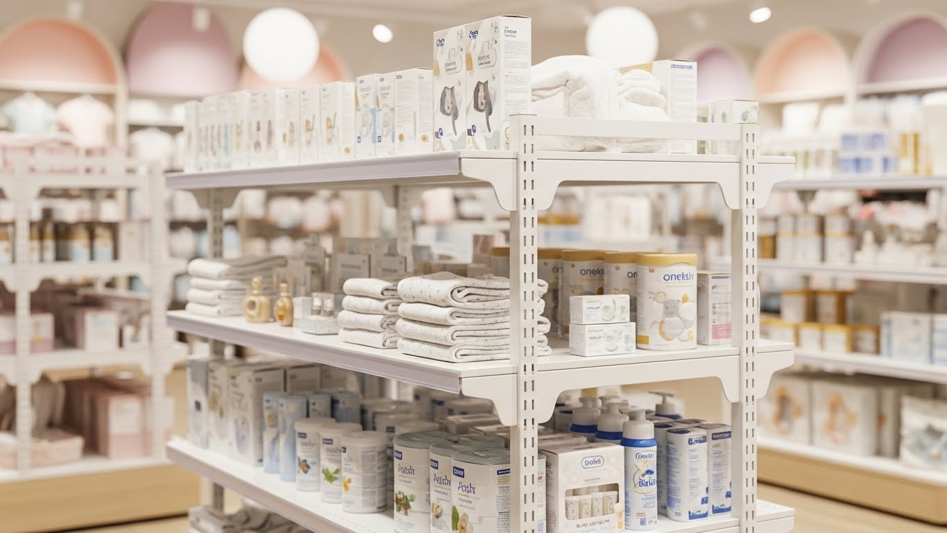 Tư vấn giá kệ trưng bày đồ sơ sinh tại Đà Nẵng Tham khảo chi phí đầu tư kệ trưng bày tại Đà Nẵng