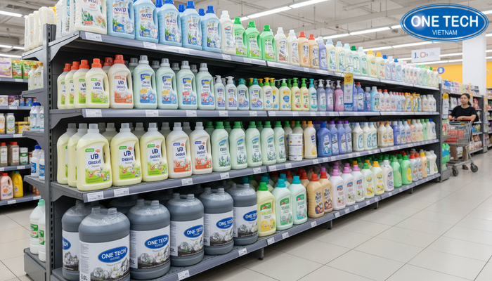 Tiêu chí lựa chọn kệ trưng bày nước giặt Bảng tiêu chí chọn kệ trưng bày nước giặt theo nhu cầu