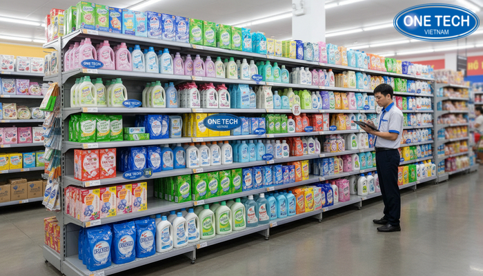 Checklist bảo trì kệ trưng bày nước giặt Checklist bảo dưỡng định kỳ cho kệ trưng bày siêu thị và kệ nước giặt