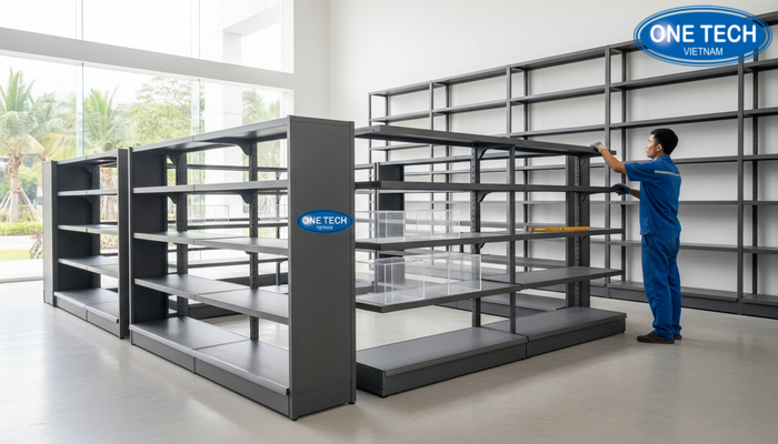 Lắp đặt kệ showroom yến sào Thi công lắp đặt kệ showroom yến sào tại Đà Nẵng theo layout thực tế