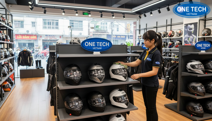 Ve sinh ke trung bay mu bao hiem sach se sang bong