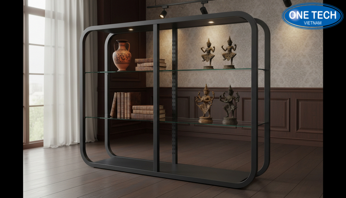 Mẫu kệ trưng bày đồ cổ 08 Mẫu kệ trưng bày đồ cổ 08, gợi ý ứng dụng và kích thước