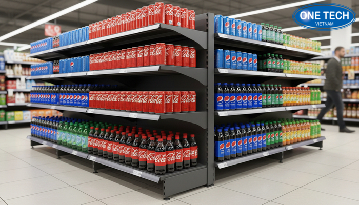 Khung thép sơn tĩnh điện kệ quảng cáo Pepsi, Coca Khung thép sơn tĩnh điện cho kệ quảng cáo Pepsi, Coca