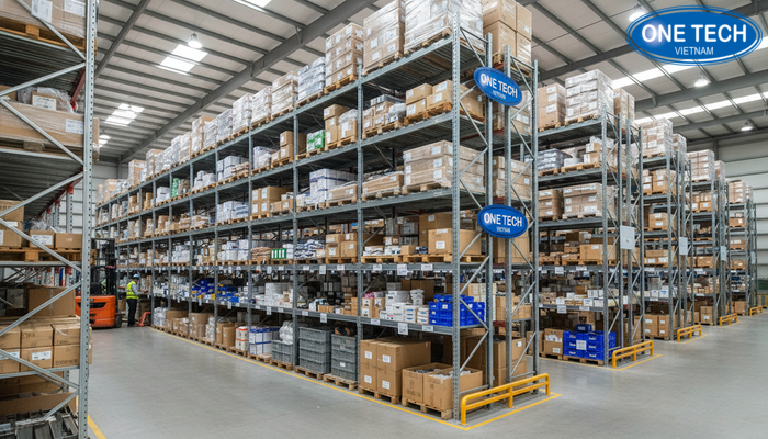 Kệ con lăn đa tầng Kệ con lăn đa tầng cho kho công nghiệp nhiều tầng line