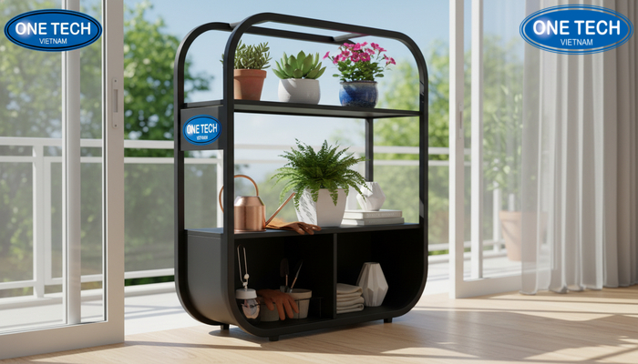Kệ trưng bày cây cảnh đa năng có ngăn chứa đồ