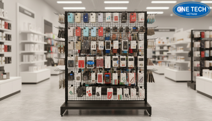 Kệ khung lưới treo phụ kiện Kệ khung lưới treo phụ kiện đa năng