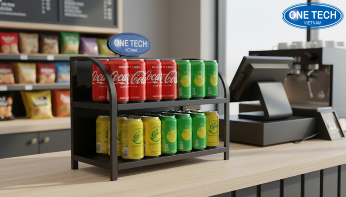 Kệ mini để bàn cho nước ngọt Pepsi, Coca Kệ mini để bàn trưng bày lon nước ngọt