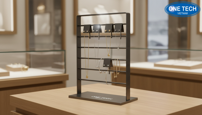Kệ móc treo phụ kiện trang sức gọn đẹp Kệ móc treo trang sức nhỏ gọn đặt tại quầy