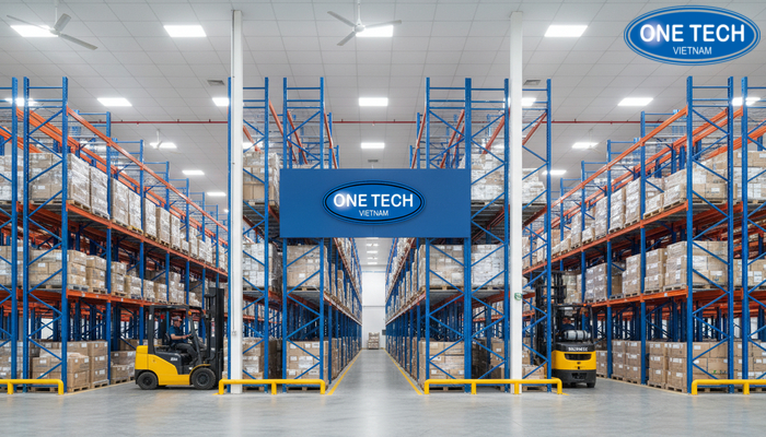 Anh minh hoa kho logistics tai Da Nang ung dung ke drive in de tang mat do luu tru