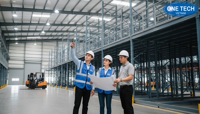 Quy trình khảo sát và tư vấn kệ sàn Mezzanine tại kho doanh nghiệp