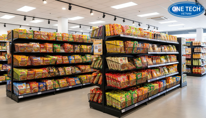 So sánh kệ rổ mì 1 mặt, 2 mặt và kệ rổ mì đa năng