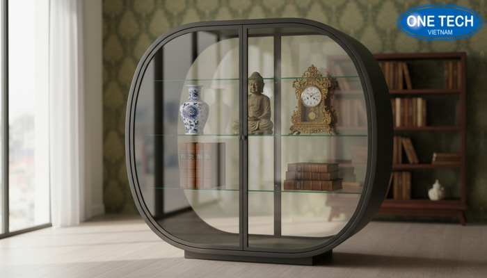 So sánh kệ thường và kệ trưng bày đồ cổ chuyên dụng So sánh đồ cổ đặt trên kệ thường và kệ trưng bày đồ cổ chuyên dụng