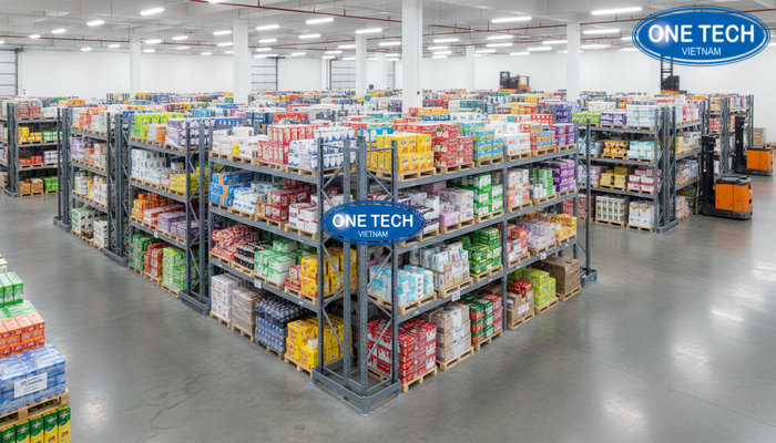 Ứng dụng kệ Push Back trong kho FMCG để tối ưu không gian