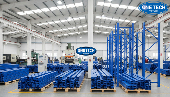 Hinh anh xuong san xuat ke double deep OneTech