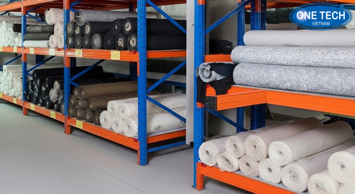 Chi tiết cấu tạo kệ trưng bày vải Cấu tạo khung kệ trưng bày vải và các điểm chịu lực chính