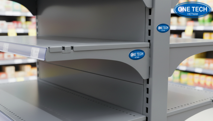 Kiểm tra ốc vít và khớp nối của kệ siêu thị tạp hóa