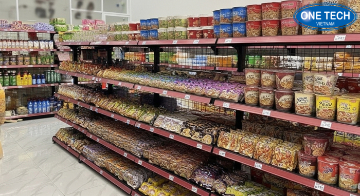 Mẫu kệ tiêu chuẩn trưng bày mì tôm Các mẫu kệ tiêu chuẩn trưng bày mì tôm cho cửa hàng và siêu thị