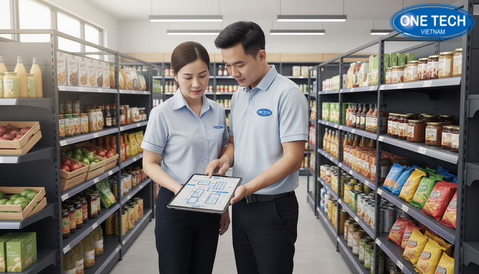 Tư vấn chọn kệ trưng bày cửa hàng tạp hóa chất lượng theo mặt bằng